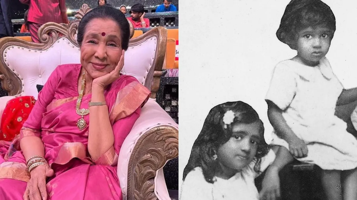 दीदी Lata Mangeshkar के साथ वायरल हुई Asha Bhosle के बचपन की फोटो, अस्पताल में भर्ती हैं सिंगर - asha bhosle childhood photo goes viral with sister lata mangeshkar amid singer hospitalization