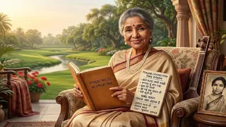 AI से तैयार की गई आशा भोसने की तस्वीर।