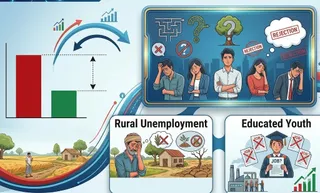 राज्य में खासकर शिक्षित युवाओं के लिए रोजगार के अवसर पर्याप्त नहीं हैं। (ये AI जनरेटेड इमेज है)