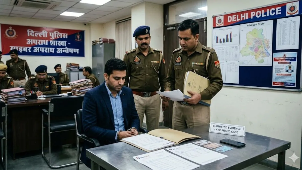 साइबर ठगी के लिए फर्जी KYC पर खुले खातों में करोड़ों का खेल, दिल्ली में बैंक का रिलेशनशिप मैनेजर गिरफ्तार