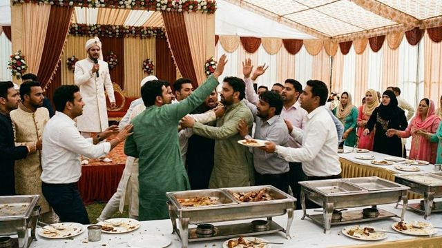 निकाह समारोह में 'लेग पीस' कम मिले तो आपस में भिड़ गए घराती-बराती, दूल्हे ने स्टेज पर ही बोल दिया तीन तलाक
