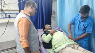 अस्पताल में चल रहा विधायक का उपचार। जागरण