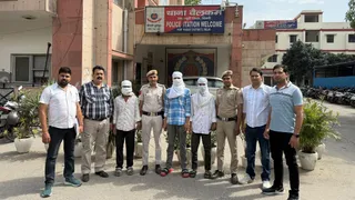 वेलकम थाना पुलिस की गिरफ्त में आरोपित : सौजन्य पुलिस