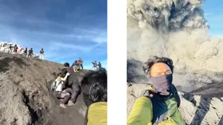फट पड़ा माउंट दुकोनो गाइड की एक चेतावनी ने टाला बड़ा हादसा (फोटो सोर्स- सोशल मीडिया)