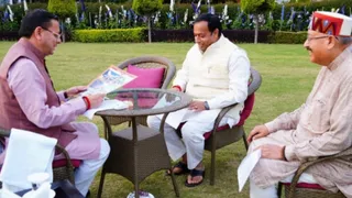श्री बदरीनाथ-केदारनाथ मंदिर समिति (बीकेटीसी) के अध्यक्ष हेमंत द्विवेदी ने मुख्यमंत्री पुष्कर सिंह धामी से शासकीय आवास पर भेंट की।
