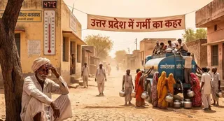 प्रचंड होगी धूप, स्वास्थ्य के प्रति सावधानी आवश्यक। Photo- AI Image
