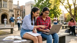 AI अब स्टूडेंट्स के लिए पढ़ाई का साथी बन गया है। Photo- Gemini AI.