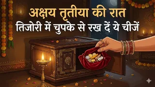Akshaya Tritiya 2026: अक्षय तृतीया की रात तिजोरी में क्या रखें? (Ai Generated Image)