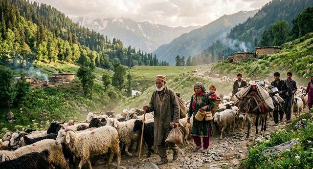 कठुआ में बनी की ऊंचाइयों पर गूंजी चरवाहों की आहट, गर्मियों की दस्तक के साथ शुरू हुआ जनजातीय परिवारों का मौसमी पलायन
