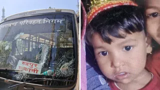 रानीबाग में बस हादसे में हुई चार साल की कनक की मौत।
