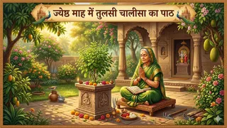 Jyeshtha Month Tulsi Chalisa: ज्येष्ठ माह में तुलसी चालीसा पाठ का महत्व। (Ai Generated Image)