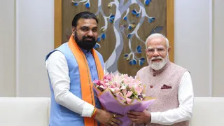 सीएम सम्राट ने पीएम मोदी से की मुलाकात। (X- @PMOIndia)