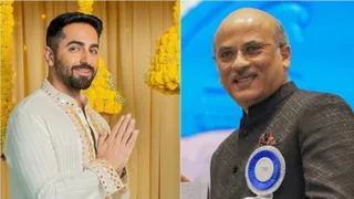आयुष्मान खुराना और सूरज बड़जात्या (फोटो क्रेडिट- एक्स)