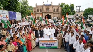 कांग्रेस प्रत्याशी कल करेंगे नामांकन। तस्वीर- एआई जनरेटेड