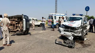 पंजाब के फिरोजपुर में हुआ भीषण सड़क हादसा (जागरण फोटो)