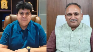 भाजपा के मेयर प्रत्याशी राजीव जैन और कांग्रेस के कमल दिवान। फाइल फोटो