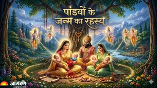 पांडवों के जन्म की पौराणिक कथा (Image Source: AI-Generated)