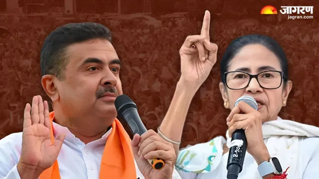 मुख्यमंत्री ममता बनर्जी और भाजपा नेता की फाइल फोटो।