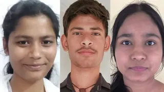 मुस्कान यादव, नौशाद और खुशी श्रीवास्तव।