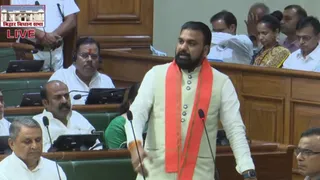 विश्वासमत प्रस्ताव के दौरान सीएम सम्राट चौधरी। वीडियो ग्रैब