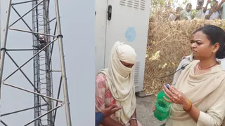 सिवान-वैशाली और भोजपुर के बाद अब अरवल में मोबाइल टावर पर चढ़ी युवती