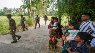 पश्चिम बंगाल में हुए पहले चरण की वोटिंग की फोटो। (सोर्स - पीटीआई)