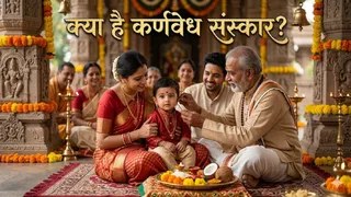 Karnavedha Sanskar Benefits: लड़कों का कान छिदवाना क्यों है जरूरी? (Ai Generated Image)