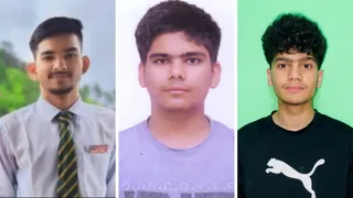 उत्तराखंड विद्यालयी शिक्षा परिषद की परीक्षा के टापर छात्र।
