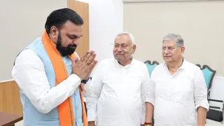 सम्राट चौधरी, नीतीश कुमार और ललन सिंह। फोटो सोशल मीडिया