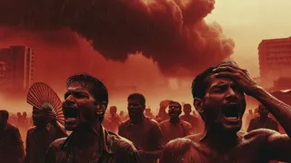 मानसून के दौरान बढ़ने वाली उमस वाली गर्मी इस समय की शुष्क गर्मी से कहीं अधिक घातक। (AI Generated Image)