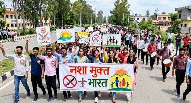 नशा मुक्त जम्मू-कश्मीर का संकल्प, जीडीसी बिश्नाह के छात्रों ने निकाली विशाल 'यूनिटी मार्च'

