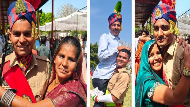 UP पुलिस की वर्दी में लाड़ले को देख छलकी मां की आंखें, साकार हुए पिता के सपने