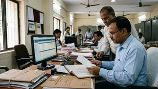 AG ऑडिट टीम की एक सदस्य ने किया अवैध वेतन निकासी घोटाले का भंडाफोड़। (विजुअल: एआई जेनरेटेड)