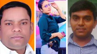 आरोपित सुधारस, मृतक राखी और विक्रांत के फाइल फोटो