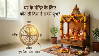 Vastu Tips: घर में इस दिशा में भूलकर भी न रखें मंदिर। Ai Generated Image