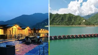 डोबरा-चांठी के समीप टिहरी झील में स्थित फ्लोटिंग हट्स की फाइल फोटो।