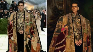 Karan Johar Met Gala Debut: करण जौहर ने मेट गाला में पहनी 3D स्कल्पटिंग और जरदोजी से सजी 'लिविंग कैनवास' ड्रेस (Image Source: Instagram)
