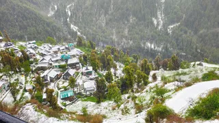 हिमाचल प्रदेश में बुधवार को सराज में हुई भारी ओलावृष्टि। जागरण
