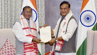 हिमंत बिस्व सरमा का मुख्यमंत्री पद से इस्तीफा। (पीटीआई)