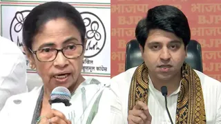 ममता बनर्जी और शहजाद पूनावाला।