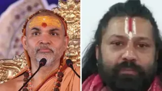 स्वामी अविमुक्तेश्वराानंद और आशुतोष ब्रह्मचारी।