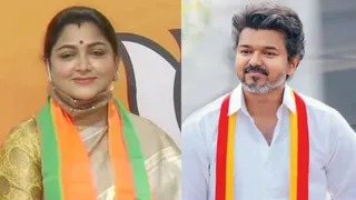 बीजेपी की तमिलनाडु इकाई की उपाध्यक्ष खुशबू सुंदर, TVK प्रमुख विजय