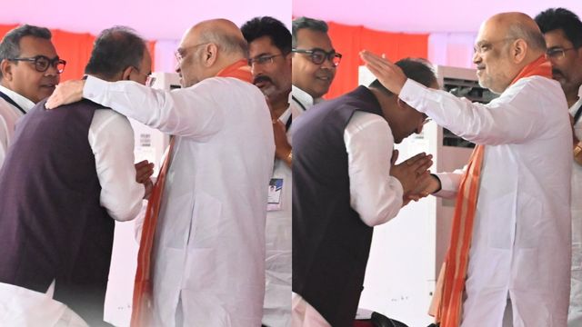 गले लगाया और पीठ थपथपाई... मंगल पांडे को 'स्पेशल सिग्नल', पटना में शाह की 'बॉडी लैंग्वेज' दे गई साफ संदेश
