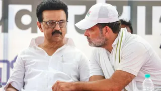 कांग्रेस नेता राहुल गांधी और तमिलनाडु के मुख्यमंत्री एम. के. स्टालिन की फाइल फोटो। (सोर्स - सोशल मीडिया)