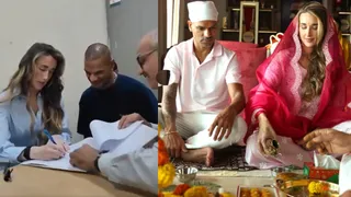 शिखर धवन ने मैरिज की रजिस्टर। फाइल फोटो