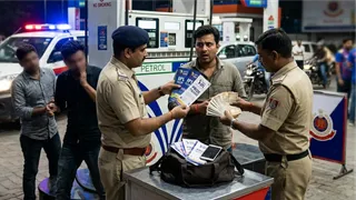 दिल्ली में आईपीएल टिकटों की कालाबाजारी का भंडाफोड़। फोटो: एआई जनरेटेड