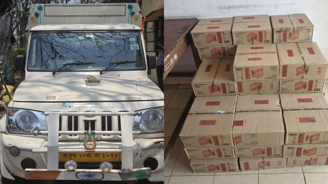 दुमका में पश्चिम बंगाल से लाई जा रही अवैध शराब की 6700 से अधिक बोतलें जब्त, ड्राइवर गिरफ्तार
