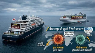 हंता के बाद अब नोरो वायरस ने बढ़ाई दुनिया की टेंशन। (यह तस्वीर एआई द्वारा बनाई गई है)