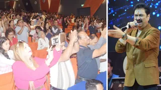 ग्राफिक एरा यूनिवर्सिटी के सिल्वर जुबली हाल में आयोजित कार्यक्रम में प्रस्तुति देते पार्श्व गायक पद्मश्री कुमार सानू।