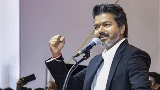‘थलापति’ विजय का राजनीतिक सफर। (पीटीआई)
